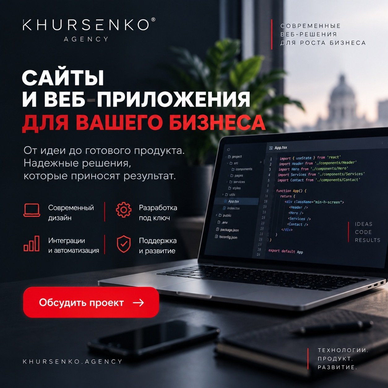 Сайты и веб-приложения для вашего бизнеса